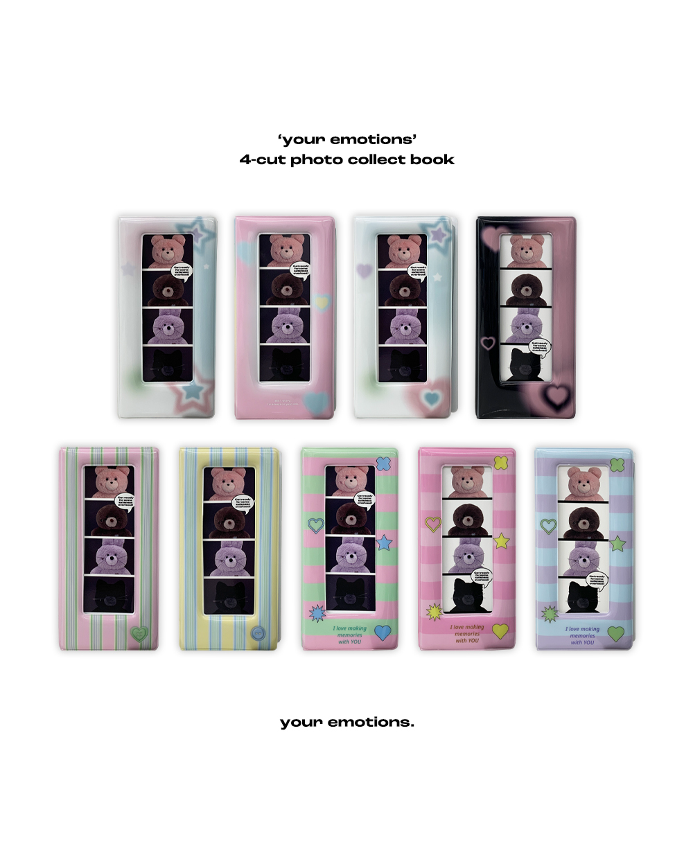 &#039;your emotions&#039; 4-cut photo collect book ( 9 type )